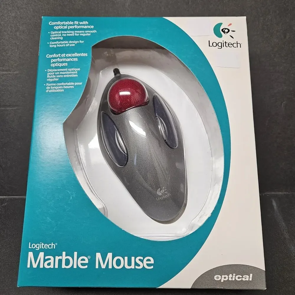 Logitech Marble Mouse Trackball Ball 904360-0403 BRAND NEW / Sealed